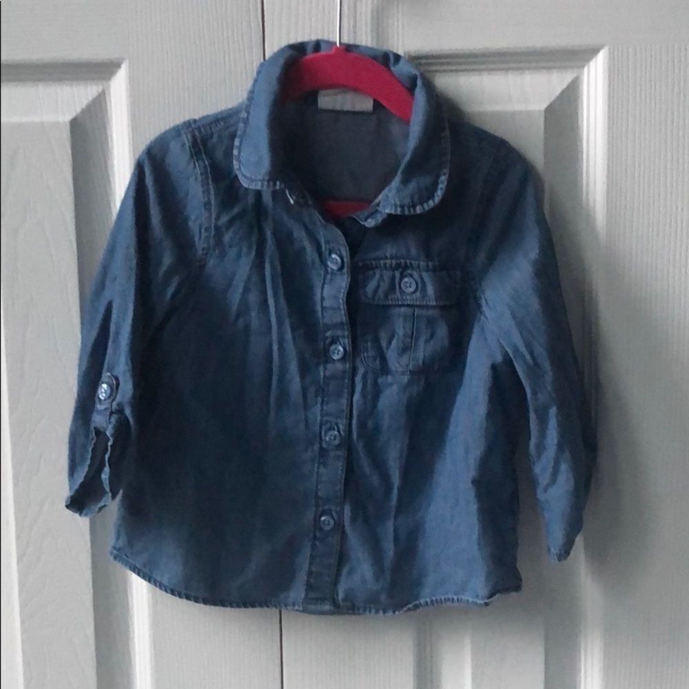 🍭4/$20 Crazy 8 Cotton Button Down Top - 5T
